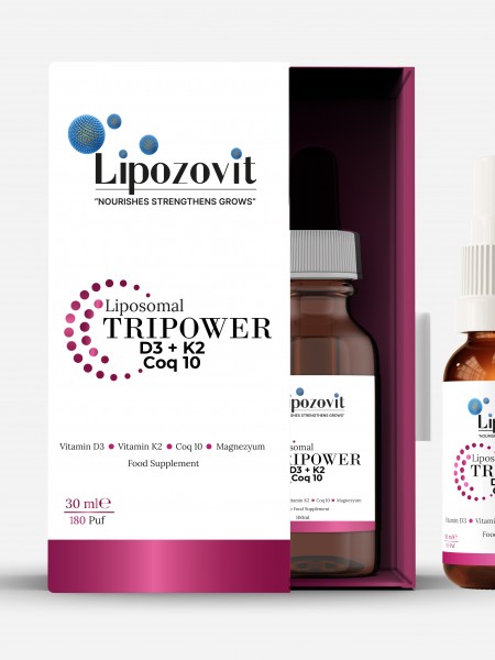 LIPOSOMAL TRIPOWER D3 + K2 + COQ 10 + MAGNEZYUM